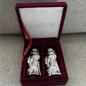 Vintage Godinger Silver Plated Christmas Santa